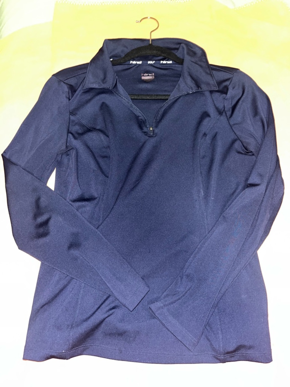 Navy Long Sleeve Golf Quarter-Zip Pullover